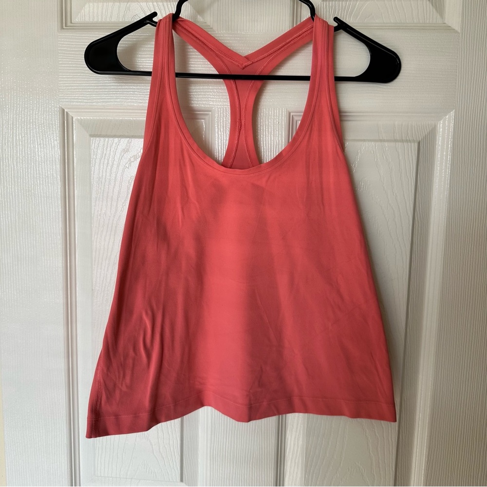 Lululemon align coral pink cropped tank top 12